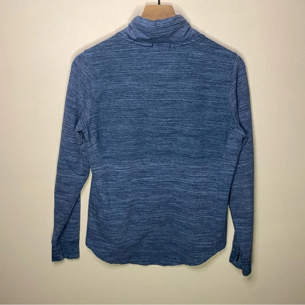 L.L Bean Women heather‎ light blue cowl neck pullover size small petite